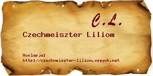 Czechmeiszter Liliom névjegykártya